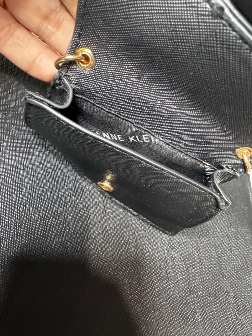 Ann Klein Black Sachet Purse with Mini Evening or Casual is Very Elegant - Picture 11 of 13
